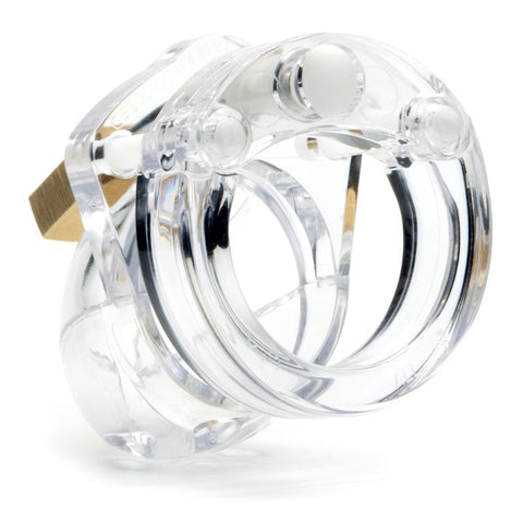 CB-X Mini-Me Clear Cock Cage – Slim 1 ¼ Inch Transparent Chastity Device > Bondage Gear > Male Chastity