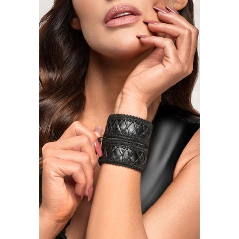Wrist Wallet with Hidden Zipper in Premium Power Wetlook Material One Size Lingerie