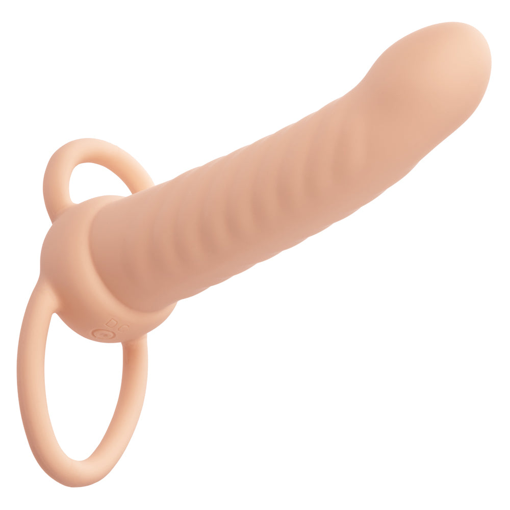 Performance Maxx Ribbed Dual Penetrator Liquid Silicone Waterproof Vibrating Probe > Dildos > Neutral Dildos