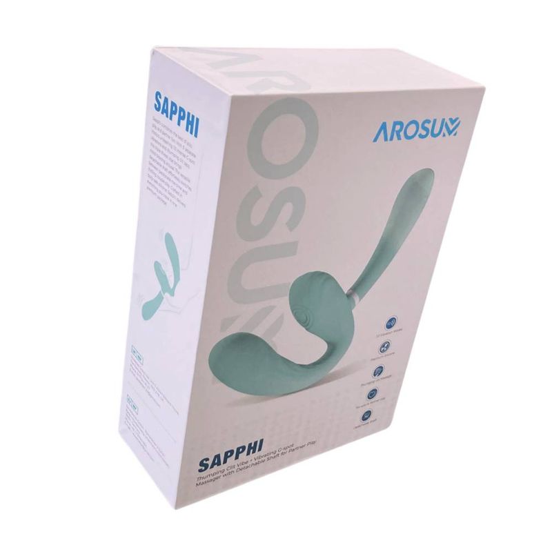 Sapphi Detachable Strapless Strap-on Double Vibrator by Arosum (9.17 inches) > Dildos > Strapless Strap Ons