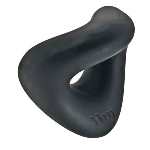 Form Curvy C-Ring Tar Ice 2.8 Inch Versatile Cock Ring Black Cockrings