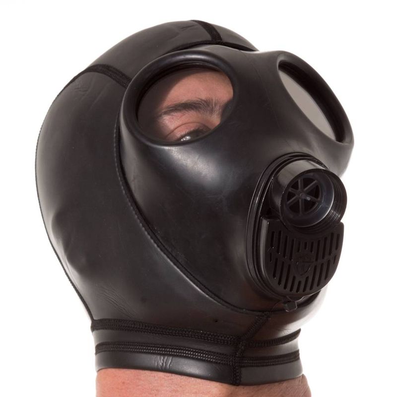 Neoprene Gas Mask Hood – 2mm Smoothskin Sensory Deprivation Hood > Bondage Gear > Bondage Hoods