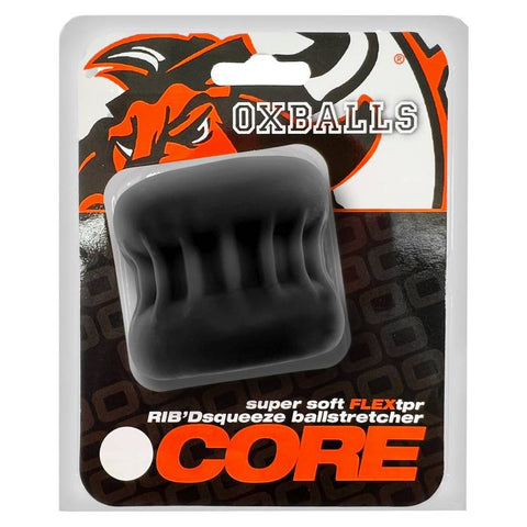 Core Grip Squeeze Ball Stretcher in Black for Enhanced Comfort and Support Cockrings