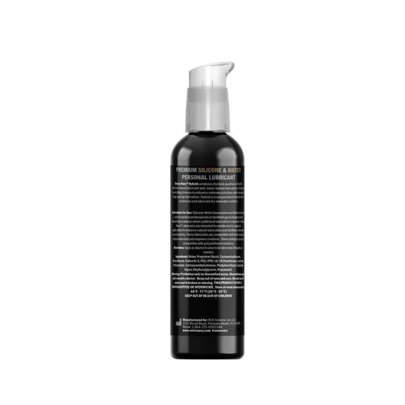 Swiss Navy Hybrid Lubricant 2oz/59ml for Intimate Comfort Hybrid Lube