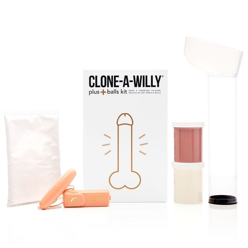 Clone-A-Willy Plus Balls Kit Medium Skin Tone – Penis Casting Kit Medium Skin Tone > Dildos > Mould Your Own Kits