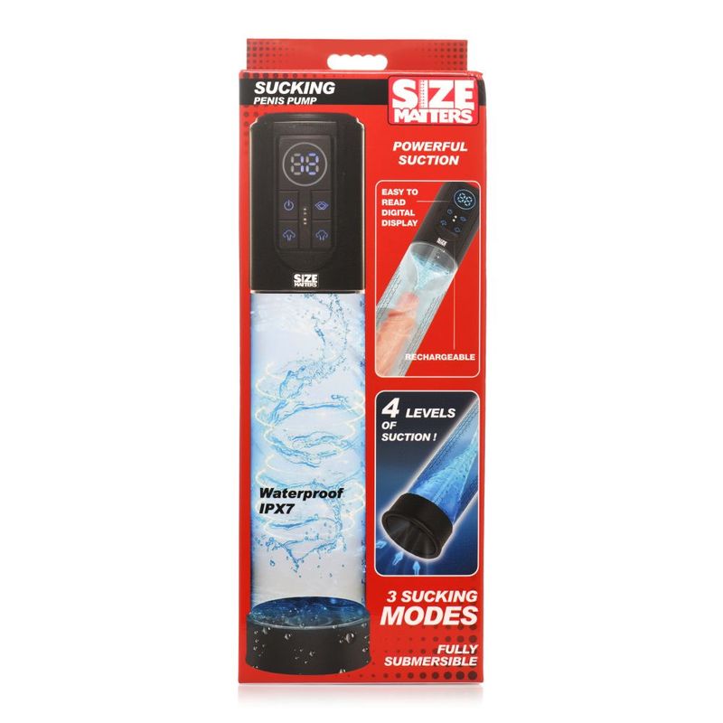 Size Matters Sucking Submersible Penis Pump 7.75" x 2.6" > Pumps > Penis Pumps Electric