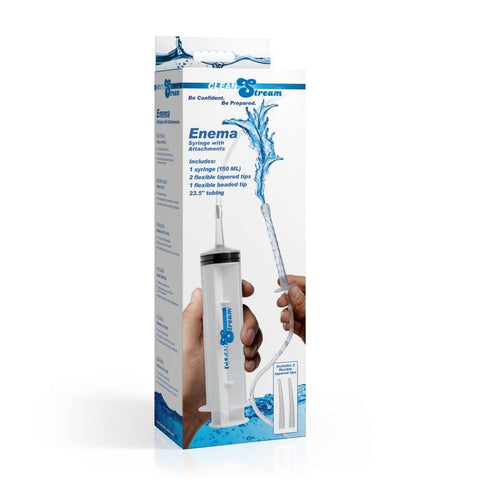 Enema Syringe With Attachments For Comfortable Cleansing Clear Douches