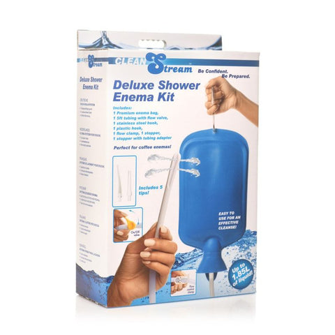 Deluxe Shower Enema Bag and Nozzle Kit for Comfortable Cleansing Experience Douches