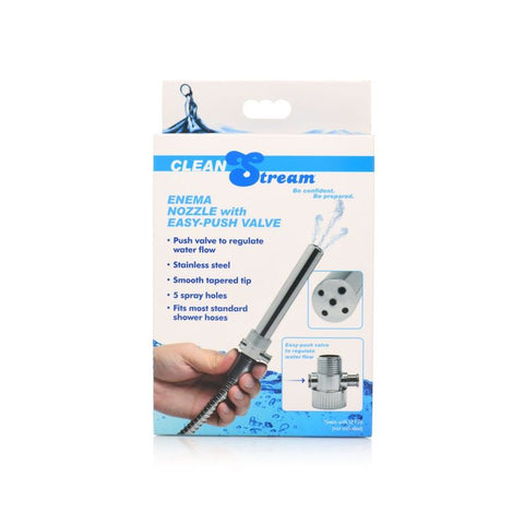 Enema Nozzle With Push Valve For Ultimate Cleanliness And Comfort Douches