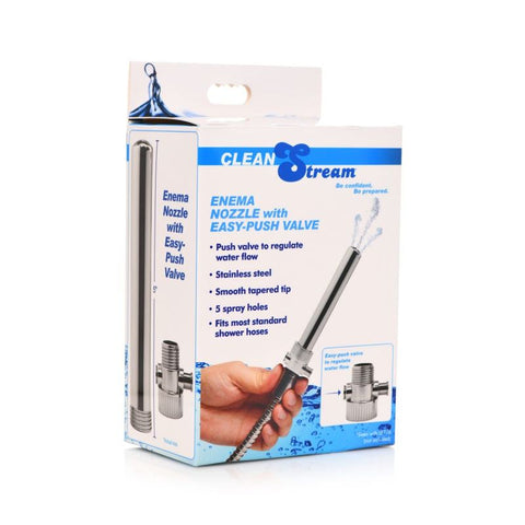 Enema Nozzle With Push Valve For Ultimate Cleanliness And Comfort Douches