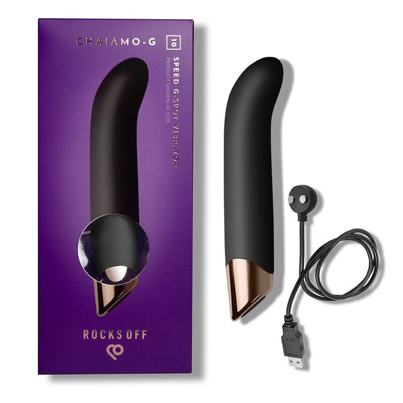 Chaiamo G Black 6 Inch G Spot Vibrator with 10 Settings > Sex Toys For Ladies > G-Spot Vibrators