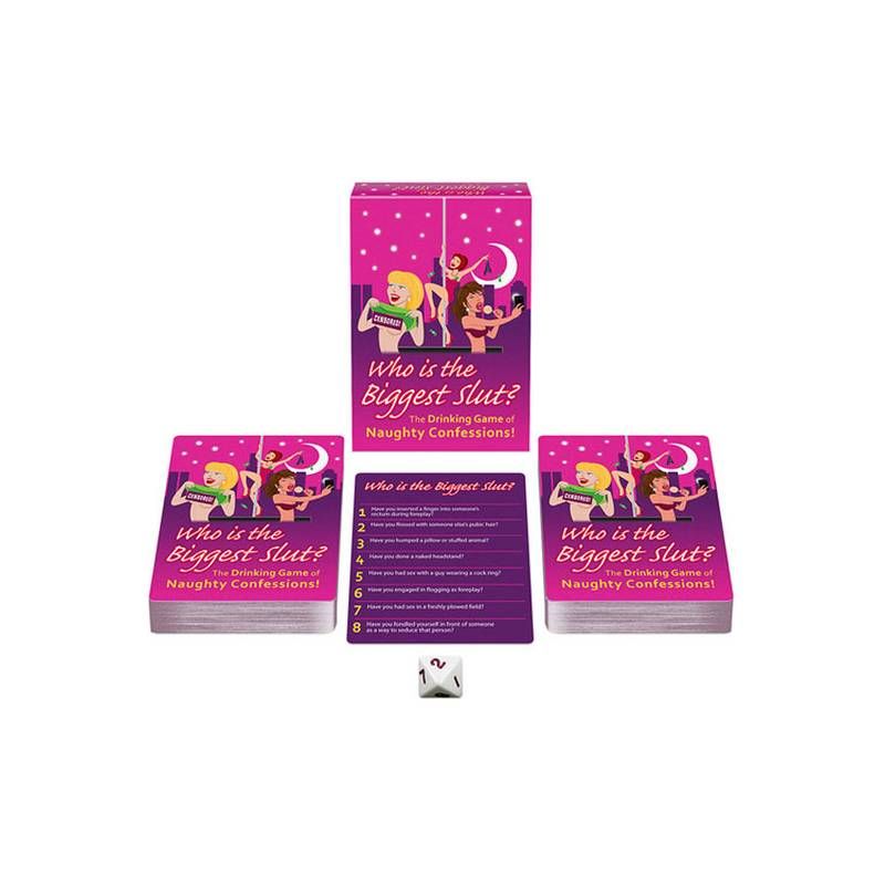 Who Is The Biggest Slut Card Game for Adults - Ultimate Wild Drinking Game with Spicy Questions Card Games