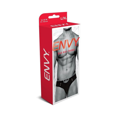 Envy Bad Boy Thong (Black) – Slim Lingerie Thong Mens Thongs
