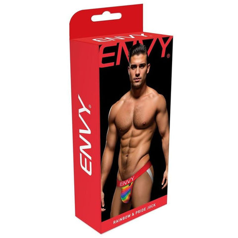 Rainbow Pride Jock Red Comfortable Open Back Design Small Medium Jockstraps