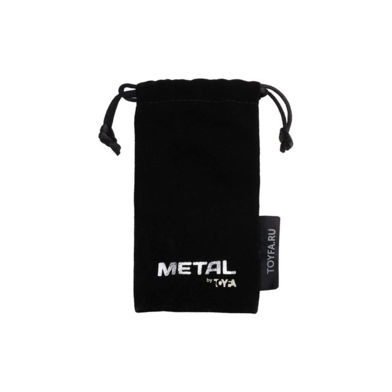 Red Metal Anal Plug with Black Crystal Medium > Anal Range > Jewel Butt Plugs