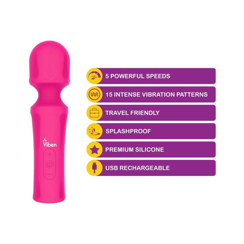 Viben Mighty Muse Massager Hot Pink Electric Massager
