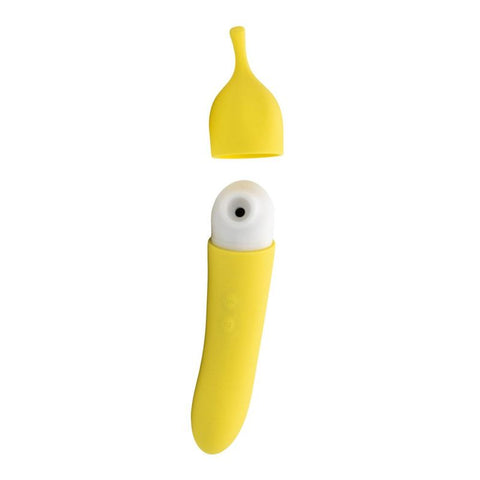 Banana Cream Yellow – G-Spot and Air Pulse Vibrator > Sex Toys For Ladies > Air Pulsation