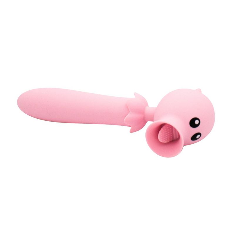 Lick n Stick Pink Clit Flicker and G-Spot Vibrator Toy > Vibrators > Finger Vibrators