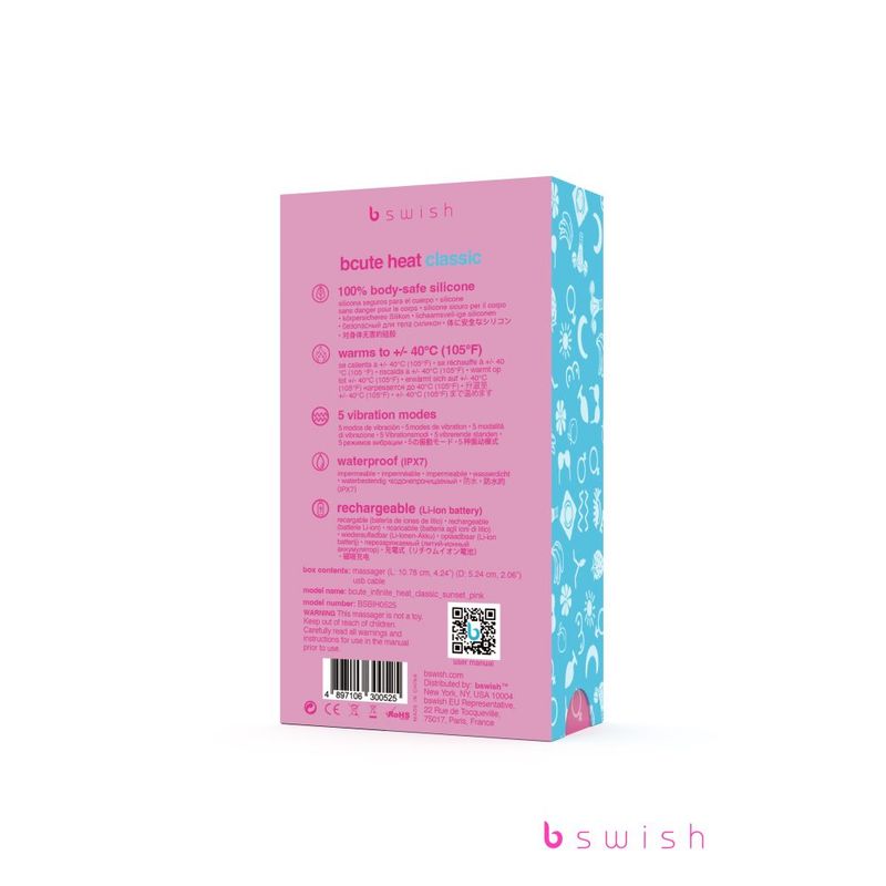 Bcute Infinite Heat Classic Sunset Pink Vibrator 7 Inch > Vibrators > Standard Vibrators