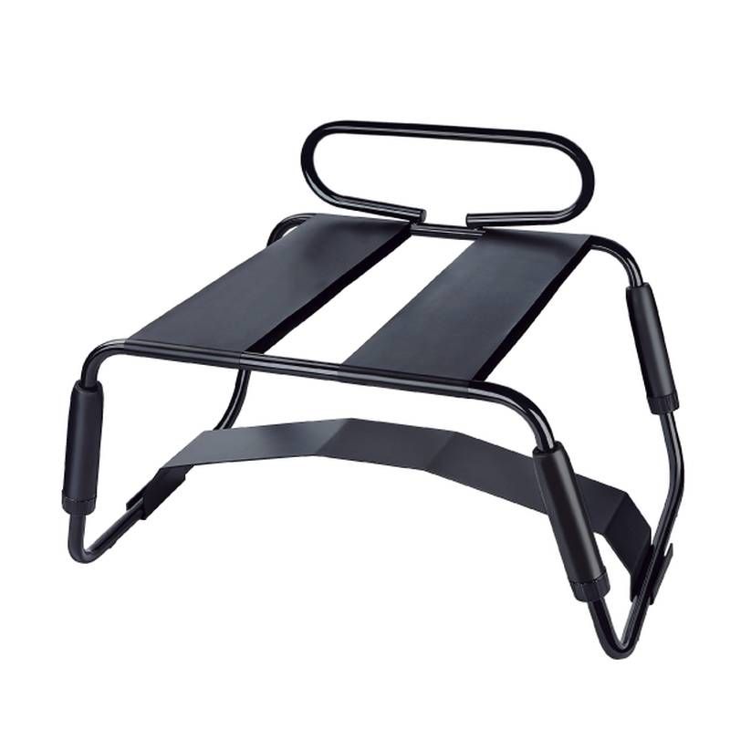 Adjustable Sex Chair with Handle and Dildo Arch Bridge – Height Adjustable Seat Black > Sex Toys > Sex Furniture