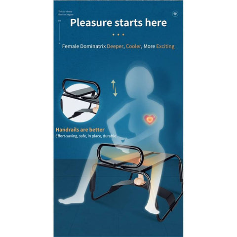 Adjustable Sex Chair with Handle and Dildo Arch Bridge – Height Adjustable Seat > Sex Toys > Sex Furniture