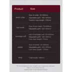 Deluxe 8-Piece Bondage Play Kit (Burgundy Gold) – BDSM Restraint Set > Bondage Gear > Bondage Kits