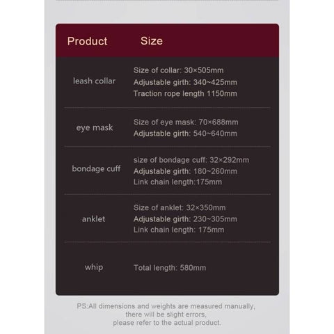 Deluxe 8-Piece Bondage Play Kit (Burgundy Gold) – BDSM Restraint Set > Bondage Gear > Bondage Kits
