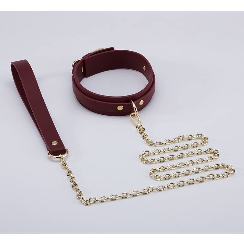 Deluxe 8-Piece Bondage Play Kit (Burgundy Gold) – BDSM Restraint Set > Bondage Gear > Bondage Kits