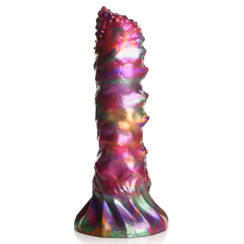 Creature Cocks Larva Silicone Ovipositor Dildo with Eggs – Textured Large Silicone Dildo Fantasy Dongs