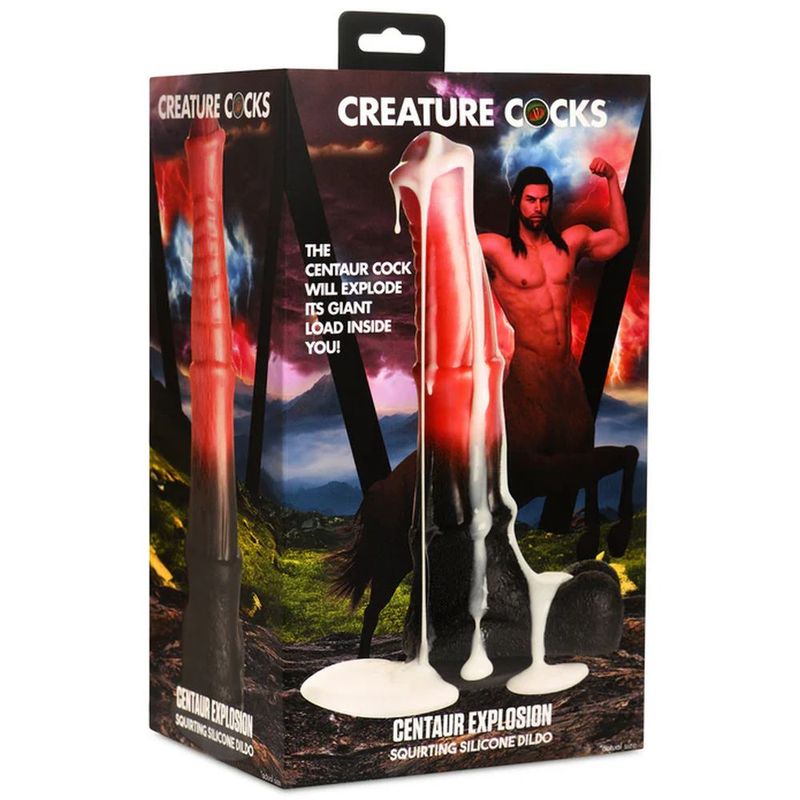 Creature Cocks Centaur Explosion (Pink/Black) – 24.5 cm Squirting Fantasy Dildo > Dildos > Fantasy