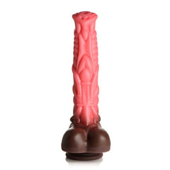 Deluxe Centaur Thrusting & Vibrating Silicone Dildo 9.5 Inch