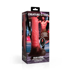 Deluxe Centaur Thrusting & Vibrating Silicone Dildo 9.5 Inch