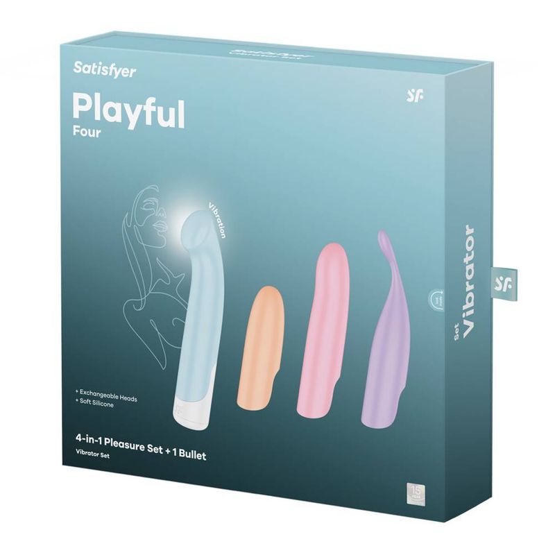 Satisfyer Playful Four 4-in-1 Intimate Toy for Clitoral and G-Spot Stimulation Couples Toys