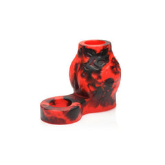 Hell Hound Silicone Penis Sleeve and Ball Stretcher 2.7in