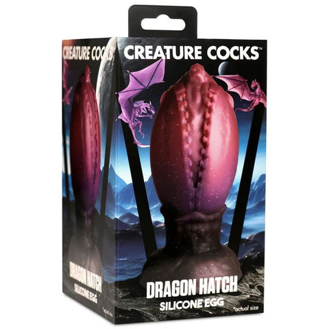 Creature Cocks Dragon Hatch Silicone Egg 5.3 Inches Long Fantasy Dongs