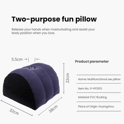 Inflatable Sex Positioning Half Dome Cushion With Toy Holder Sex Positioners