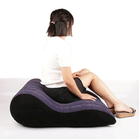 Large Inflatable Mini Sex Positioning Mattress for Couples Blue Sex Positioners