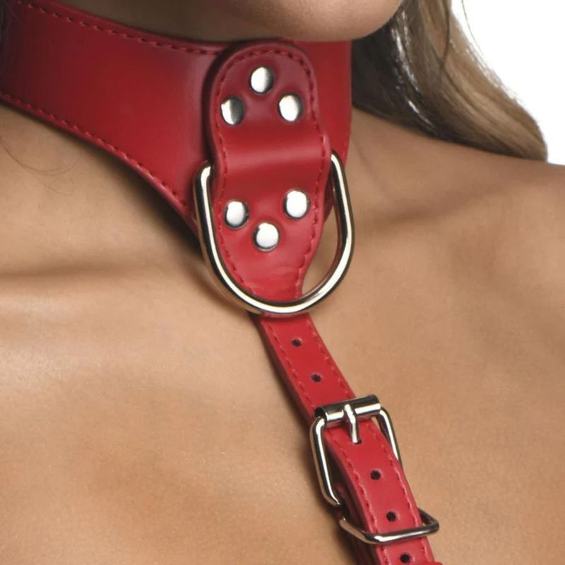 Red Female Chest Harness Medium Large > Clothes > Womens Harnesses
