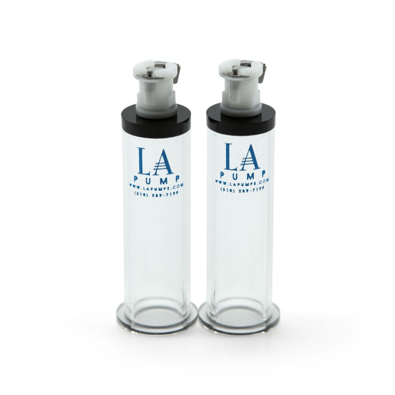LA Pump Nipple Enlargement Cylinders Pair – 16mm Diameter Nipple Suckers Main image