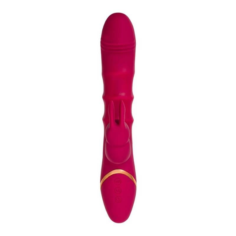JOS Tenty (Velvet Silicone) – Rechargeable Rabbit Vibrator with Moving Shaft Rings Secondary image