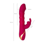 JOS Tenty (Velvet Silicone) – Rechargeable Rabbit Vibrator with Moving Shaft Rings > Vibrators > Ladies > Rabbit