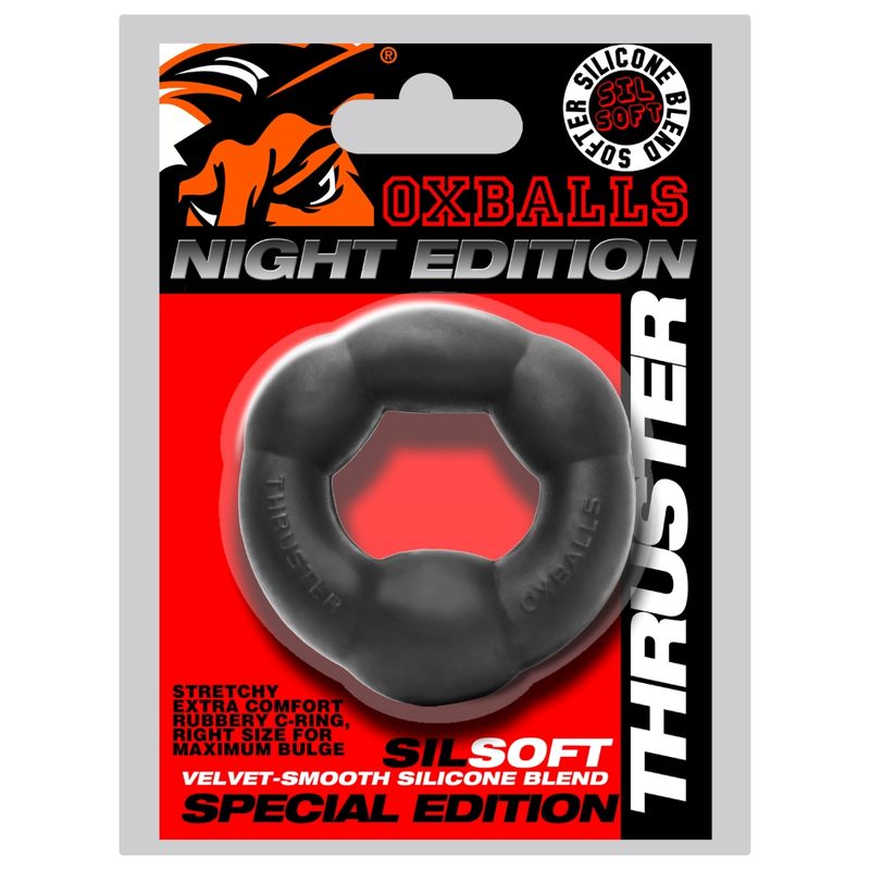 Oxballs Thruster Comfort Bulge Lifter (Velvet Black) – Silicone Cockring > Cock Ring > Single