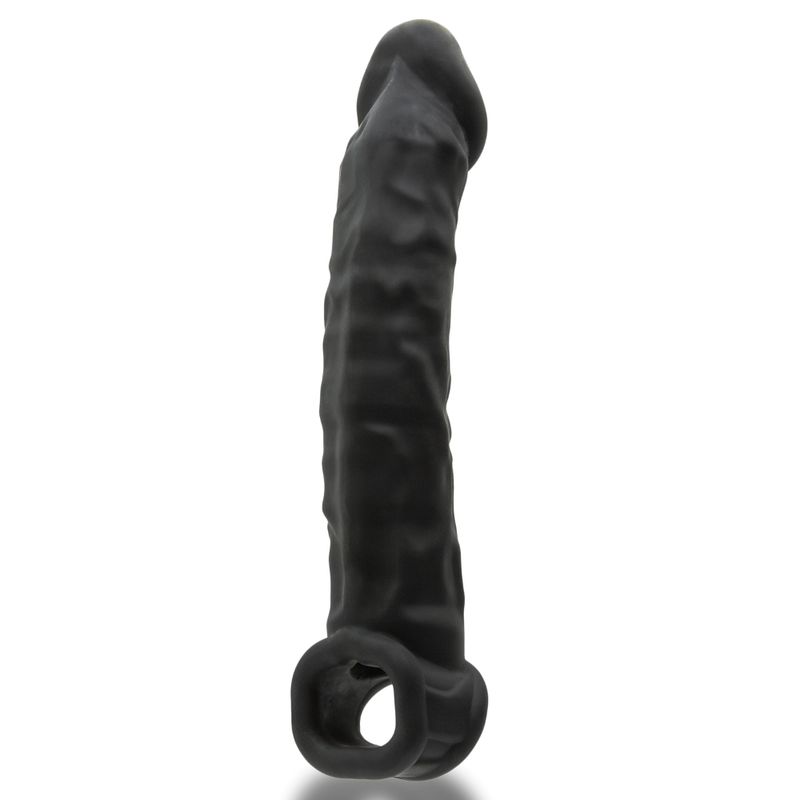 Muscle Ripped Inner Ribbed Velvet-Smooth Night 9.25 Inch Cock Sheath > Sex Toys For Men > Penis Sleeves