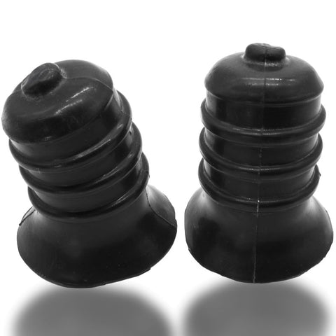 Ribnibs Curved Springy Ribbed Nip Suckers Night Black Nipple Suckers
