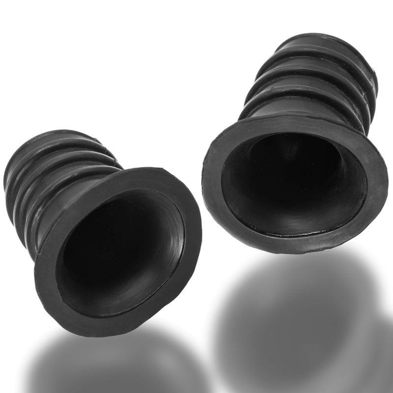Ribnibs Curved Springy Ribbed Nip Suckers Night > Sex Toys > Nipple Suckers