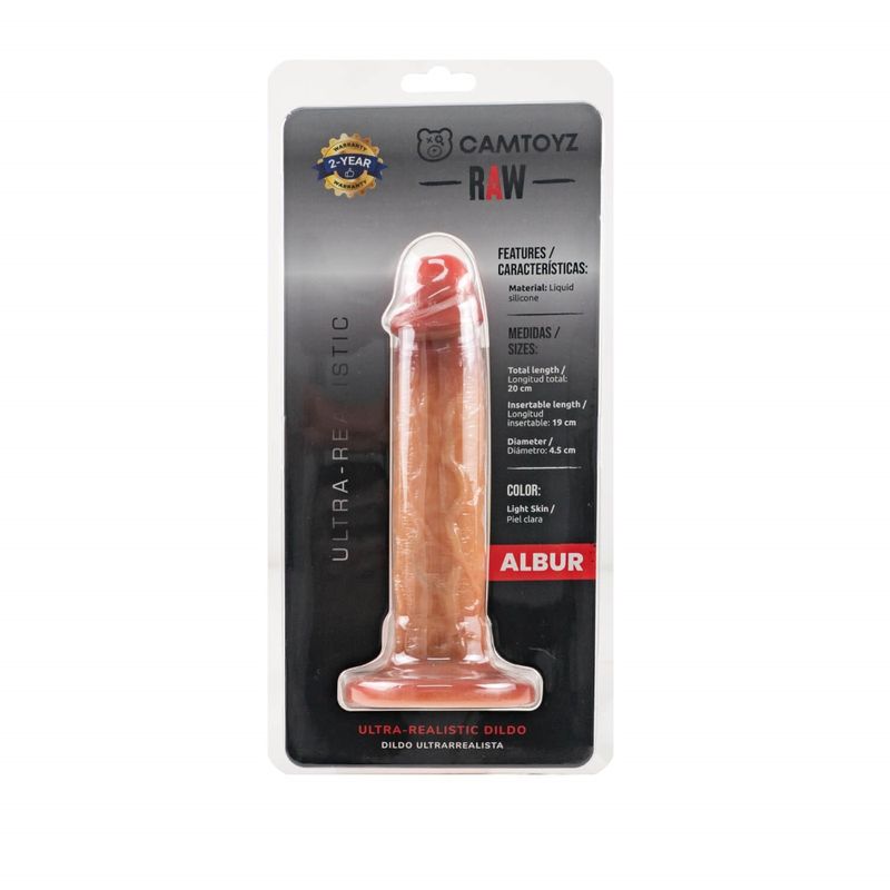 Ultra Realistic 20cm Silicone Dildo Albur DONGS