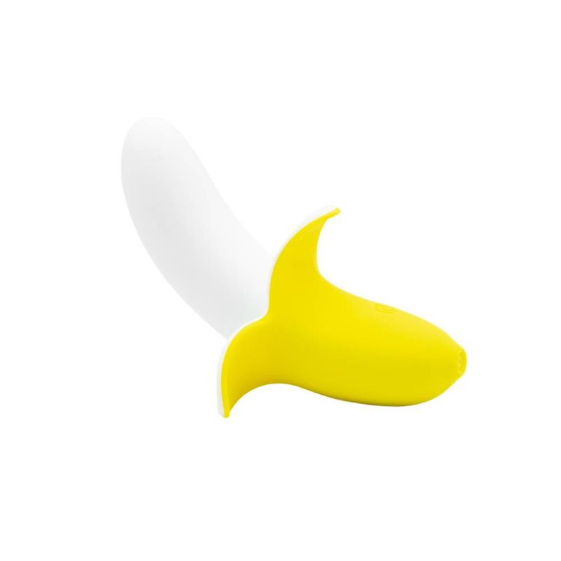Banana Bliss 13cm Silicone Slimline Vibrator – Slim Silicone Vibrator Yellow > Vibrators > Unconventional Main image