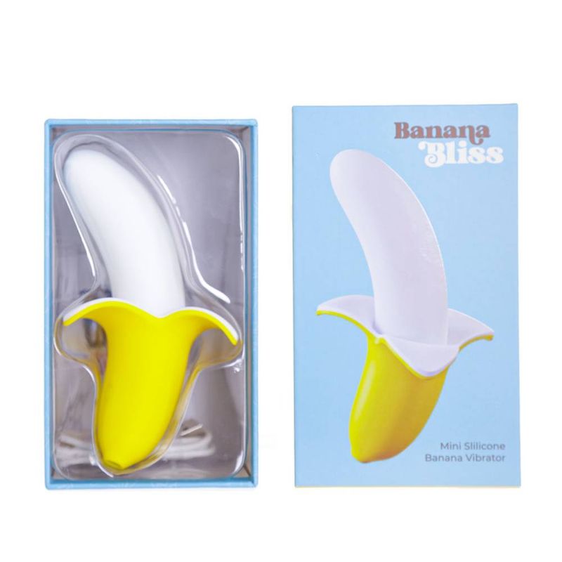 Banana Bliss 13cm Silicone Slimline Vibrator – Slim Silicone Vibrator > Vibrators > Unconventional