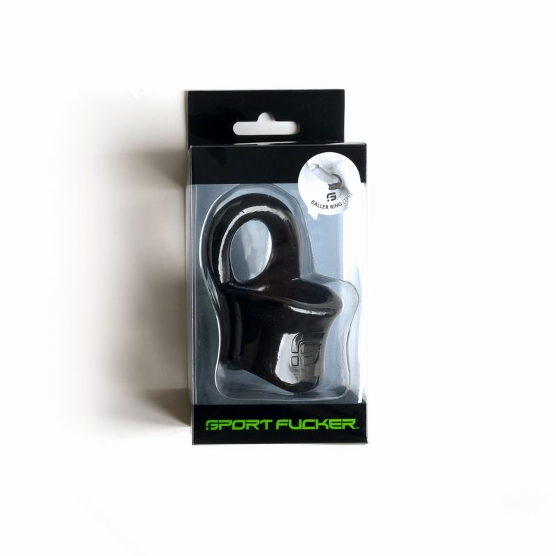Baller Ring – Cock Ring and Ball Stretcher Black > Sex Toys For Men > Ball Stretchers Main image