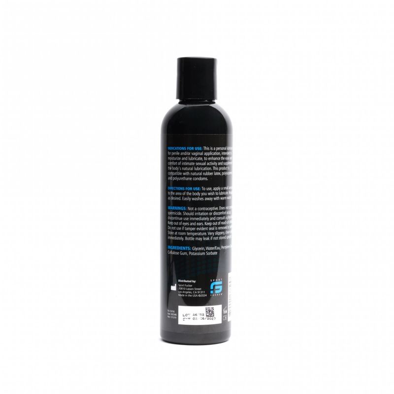 Sport Fucker Water Based Lubricant 8 Ounce 236 Milliliter Water Based Lube